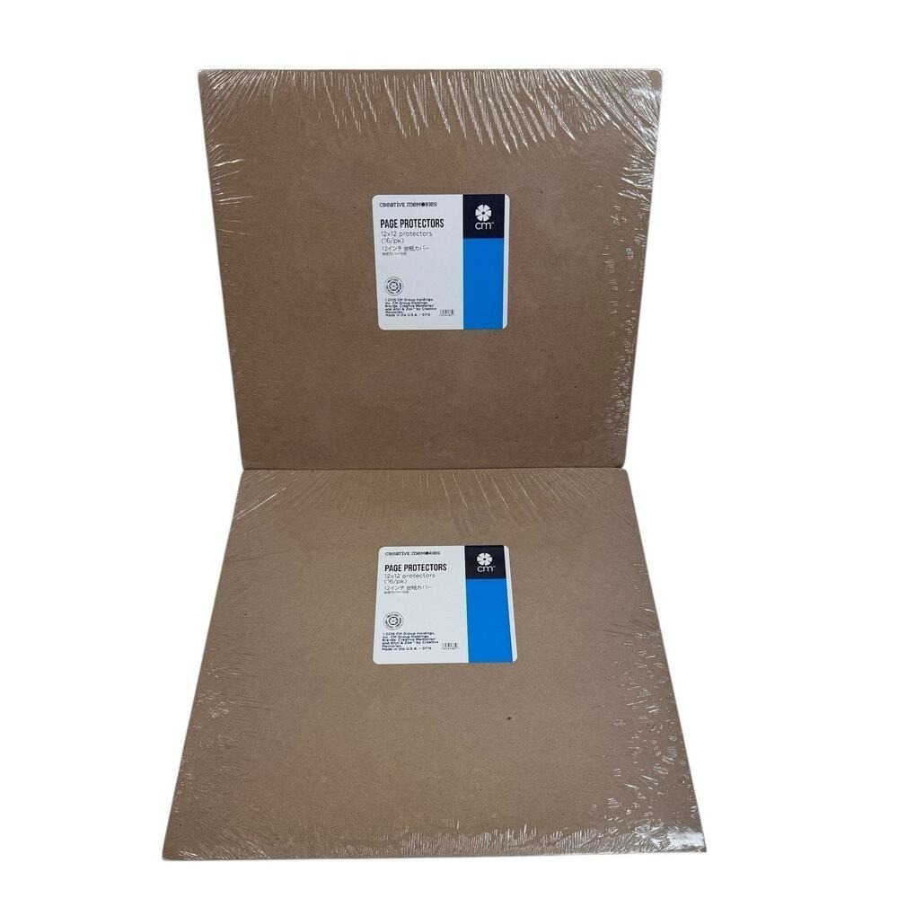 Creative Memories 12x12 Page Protectors Scrapbook Sealed 2 Packs 32 Sheets Total